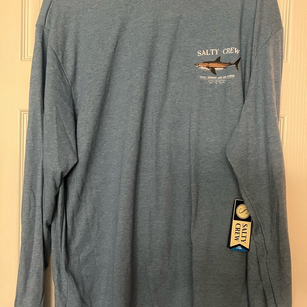 Salty Crew Steel Blue Long Sleeve Shirt